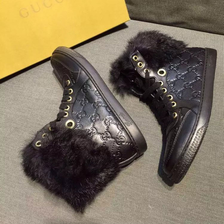 2016 gucci women sneakers shoes in Calfskin leather