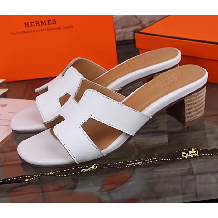 2016 hermes classic women Slippers in Calfskin leather