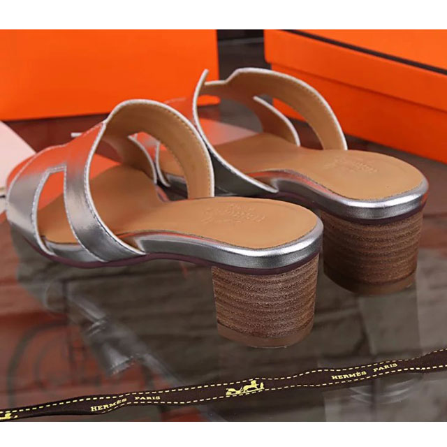 2016 hermes classic women Slippers in Calfskin leather