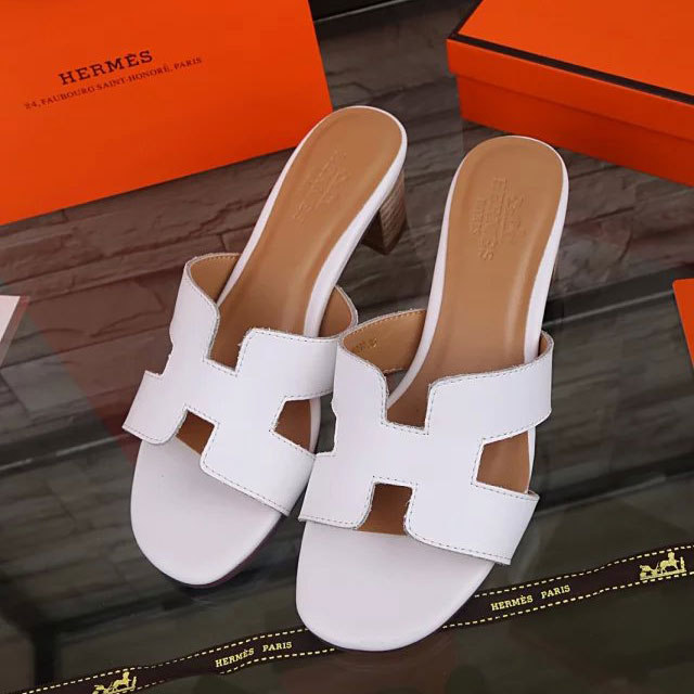 2016 hermes classic women Slippers in Calfskin leather