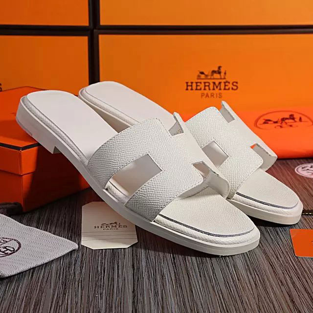 2016 hermes new arrivals women Flats Slippers in Calfskin leather