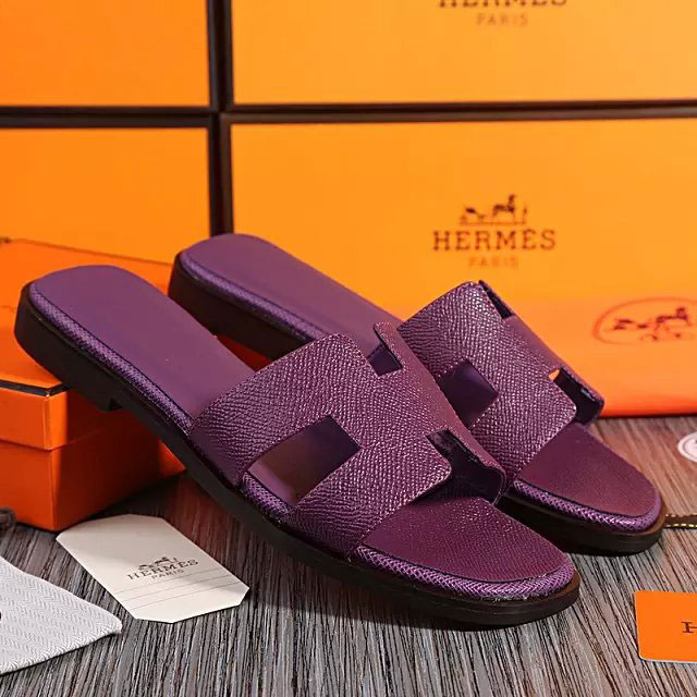 2016 hermes new arrivals women Flats Slippers in Calfskin leather