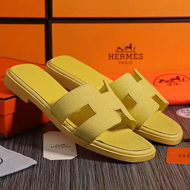 2016 hermes new arrivals women Flats Slippers in Calfskin leather