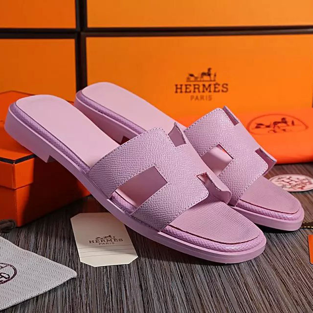 2016 hermes new arrivals women Flats Slippers in Calfskin leather