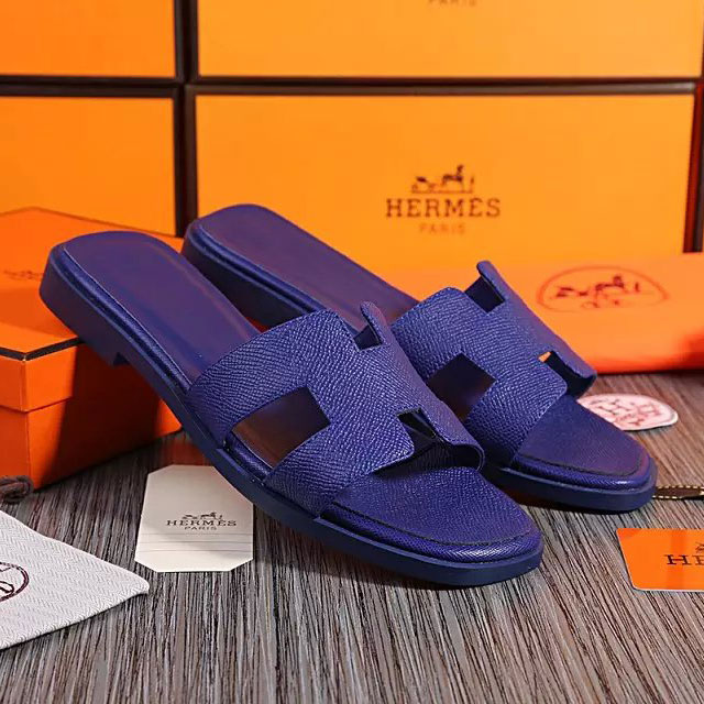 2016 hermes new arrivals women Flats Slippers in Calfskin leather