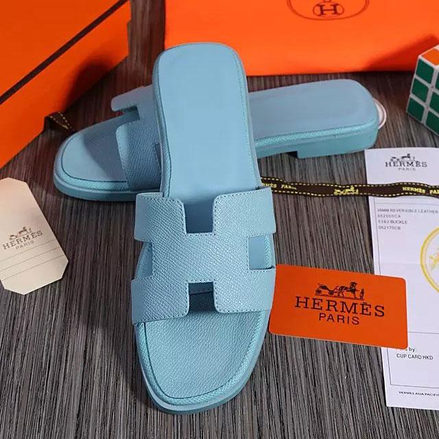 2016 hermes new arrivals women Flats Slippers in Calfskin leather