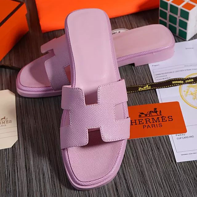 2016 hermes new arrivals women Flats Slippers in Calfskin leather