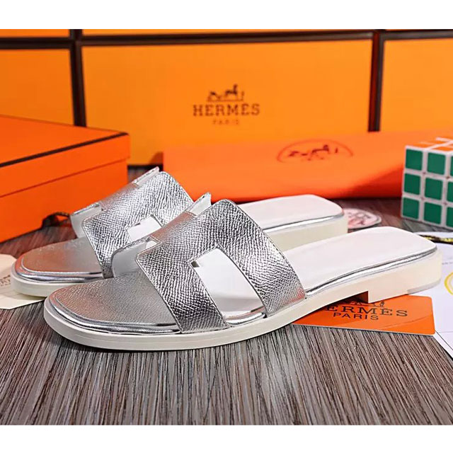 2016 hermes new arrivals women Flats Slippers in Calfskin leather