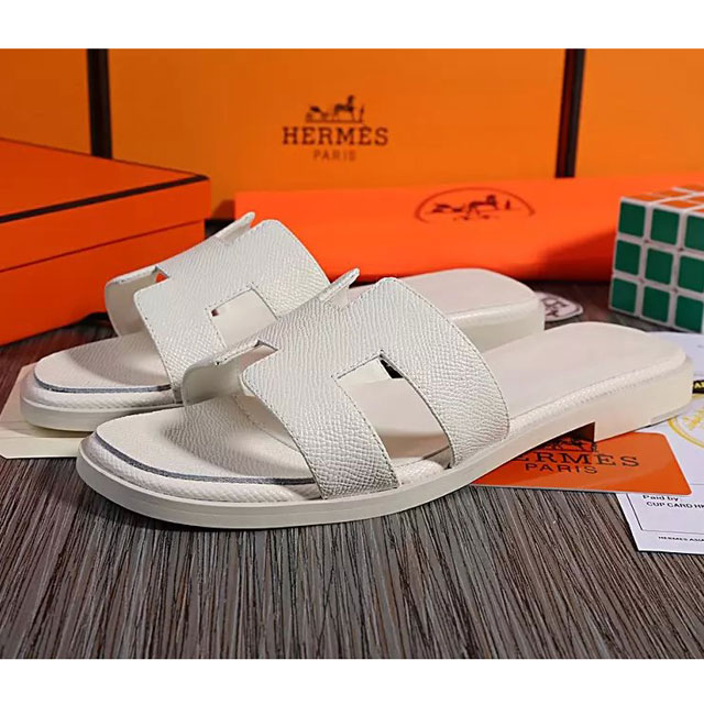 2016 hermes new arrivals women Flats Slippers in Calfskin leather