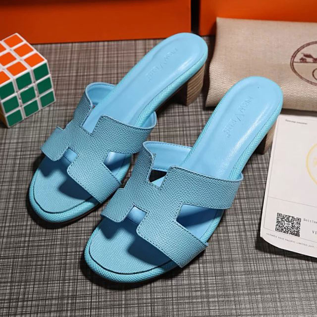 2016 hermes new arrivals women Slippers in Calfskin leather