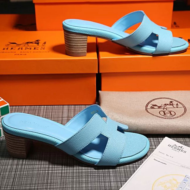 2016 hermes new arrivals women Slippers in Calfskin leather