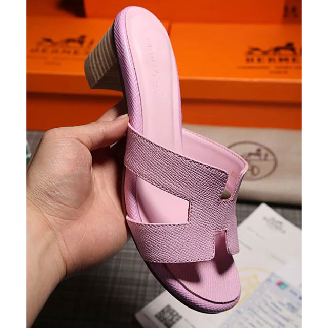 2016 hermes new arrivals women Slippers in Calfskin leather