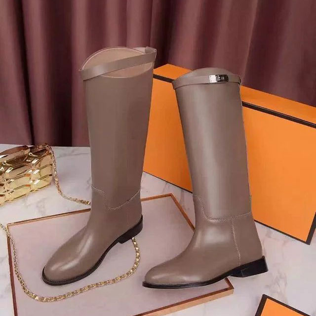 2016 hermes women Boots in Calfskin leather