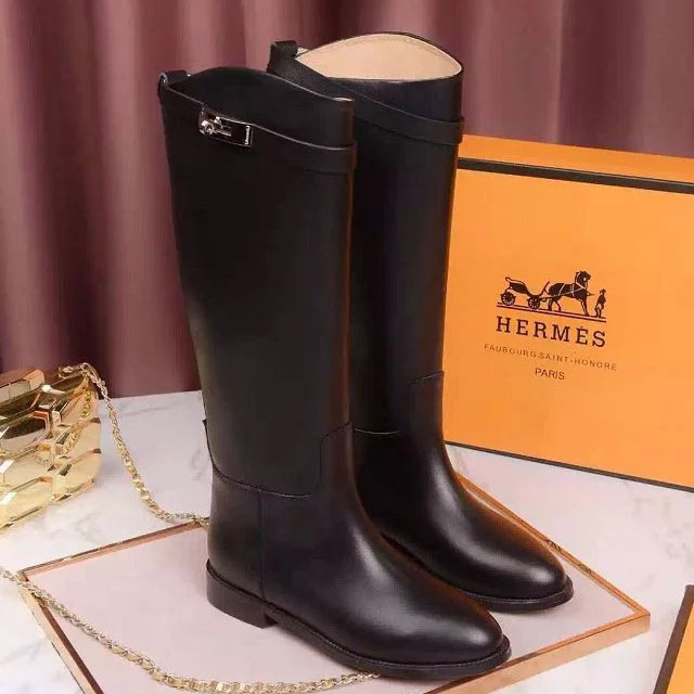 2016 hermes women Boots in Calfskin leather