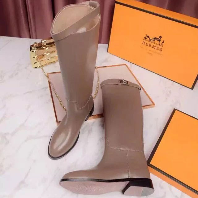 2016 hermes women Boots in Calfskin leather