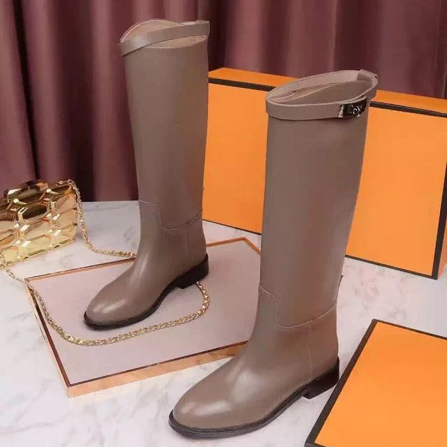 2016 hermes women Boots in Calfskin leather