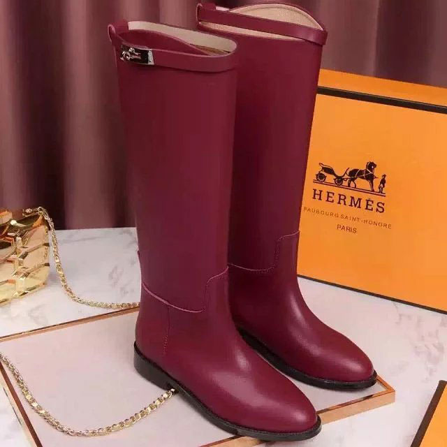 2016 hermes women Boots in Calfskin leather