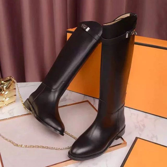 2016 hermes women Boots in Calfskin leather