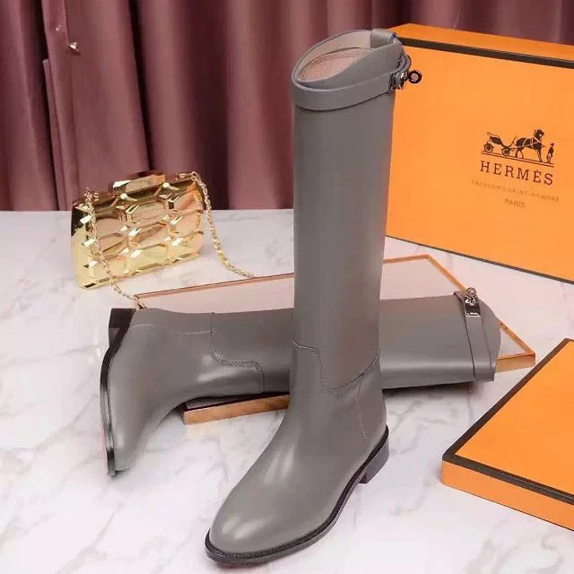 2016 hermes women Boots in Calfskin leather