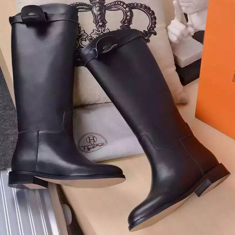 2016 hermes women Boots in Calfskin leather