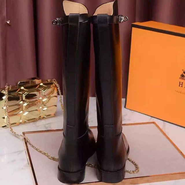 2016 hermes women Boots in Calfskin leather