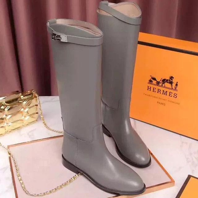 2016 hermes women Boots in Calfskin leather