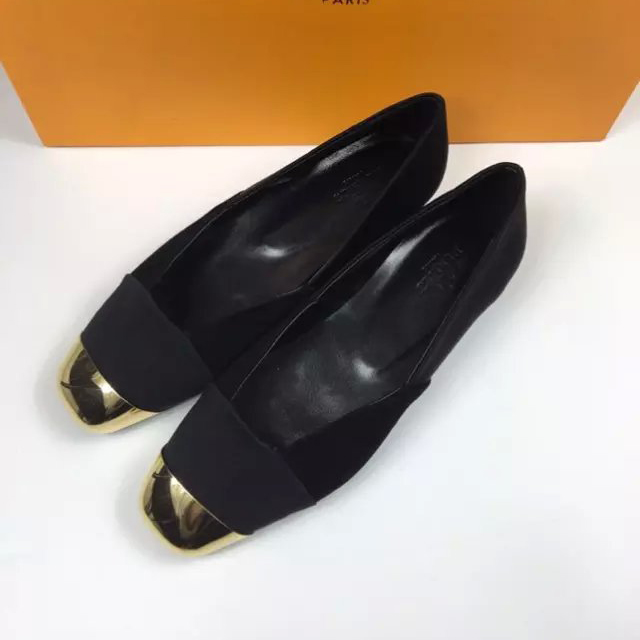 2016 hermes women Flats shoes in Velvet