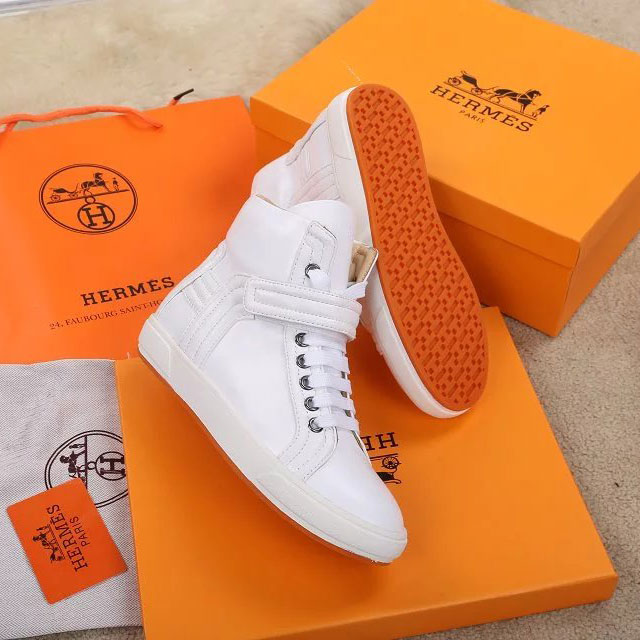 2016 hermes women Sneakers shoes in Calfskin leather