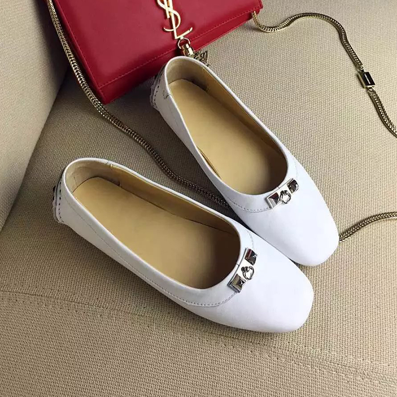 2016 hermes women shoes in Calfskin leather