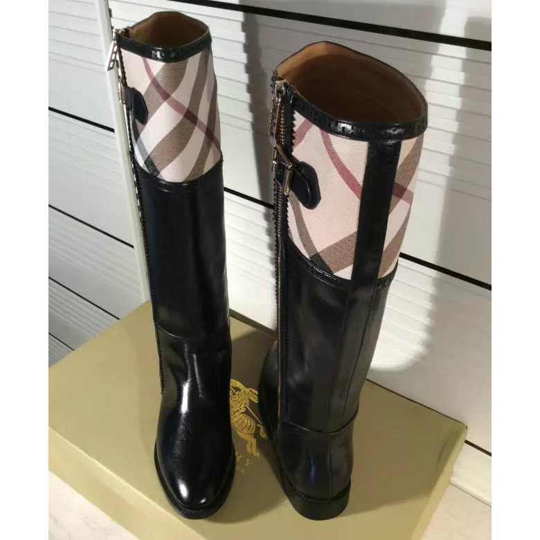 2016 latest Burberry women Calfskin leather Boots