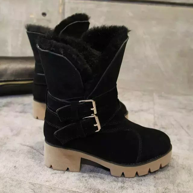 2016 latest Burberry women Nubuck Leather Snow Boots