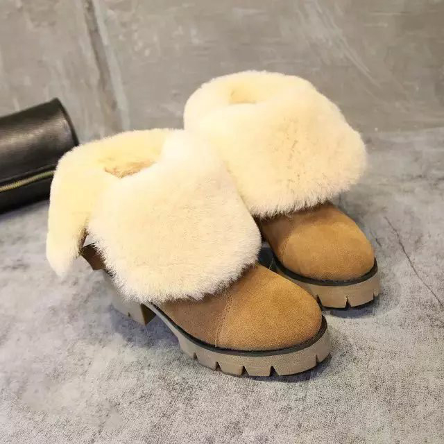 2016 latest Burberry women Nubuck Leather Snow Boots