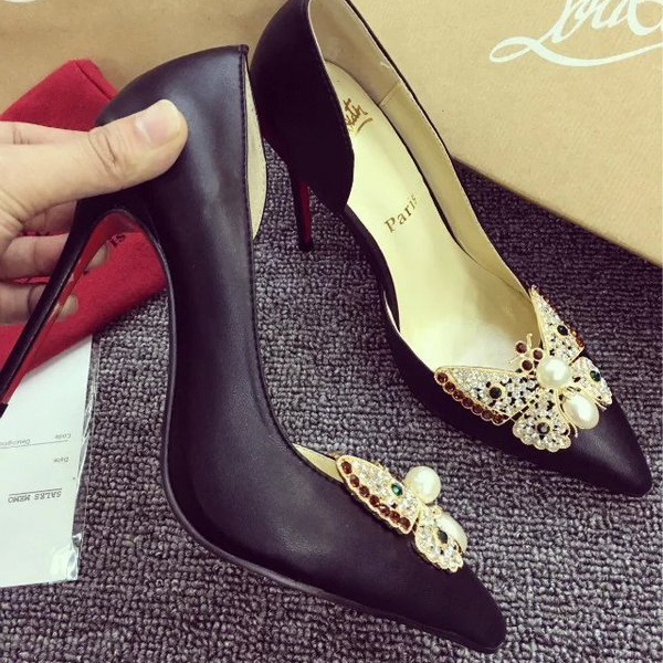 2016 latest Christian Louboutin high-heeled shoes in Sheepskin leather