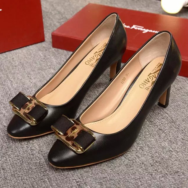 2016 new arrivals Ferragamo calfskin leather women shoes