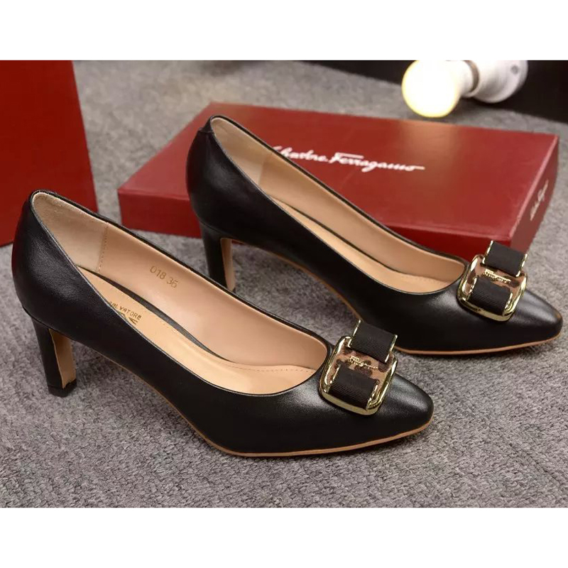 2016 new arrivals Ferragamo calfskin leather women shoes