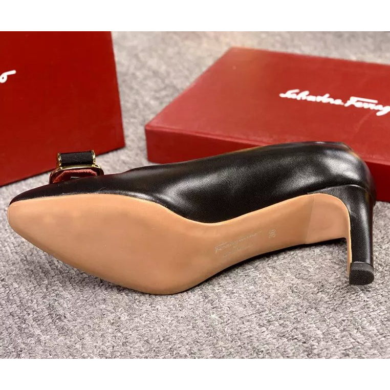 2016 new arrivals Ferragamo calfskin leather women shoes