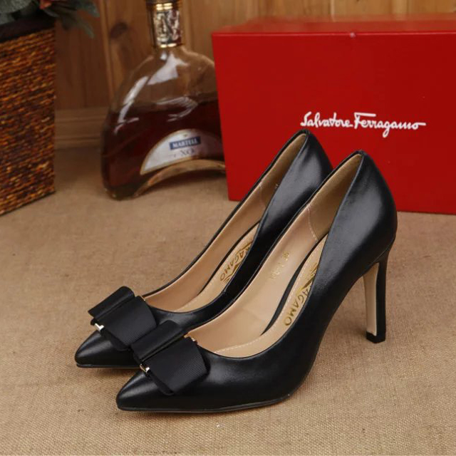 2016 new arrivals Ferragamo shoes in Calfskin leather Heel Height 11cm