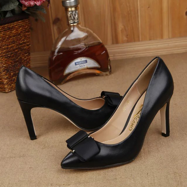 2016 new arrivals Ferragamo shoes in Calfskin leather Heel Height 11cm