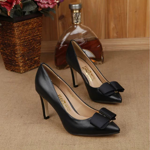 2016 new arrivals Ferragamo shoes in Calfskin leather Heel Height 11cm