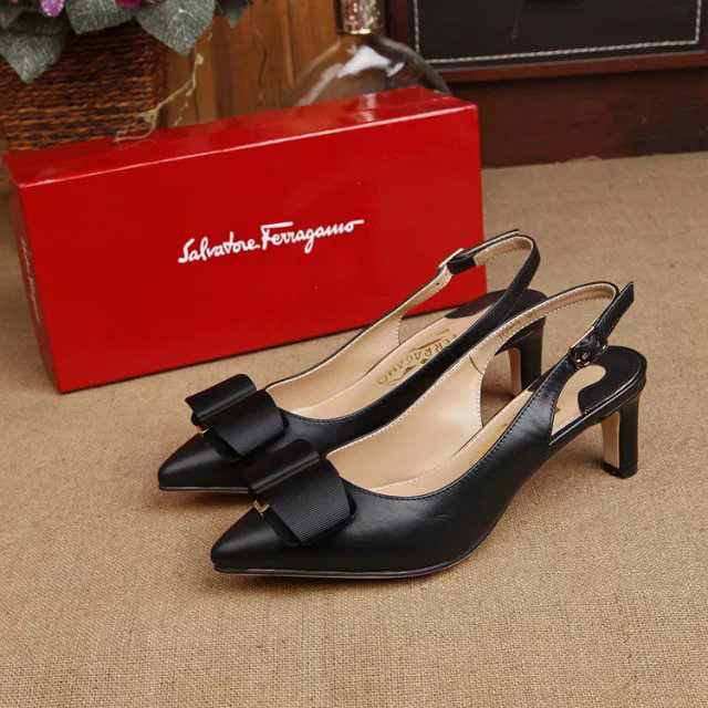 2016 new arrivals Ferragamo shoes in Calfskin leather Heel Height 5.5cm