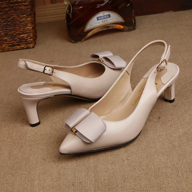 2016 new arrivals Ferragamo shoes in Calfskin leather Heel Height 5.5cm