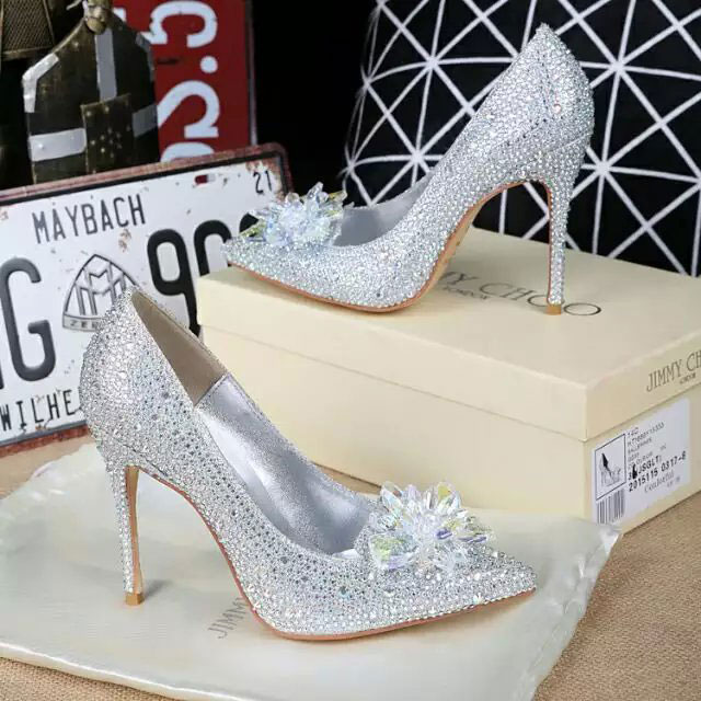 2016 new arrivals Jimmy Choo Women High-heeled shoes with crystal