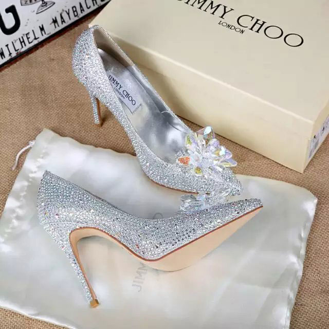 2016 new arrivals Jimmy Choo Women High-heeled shoes with crystal