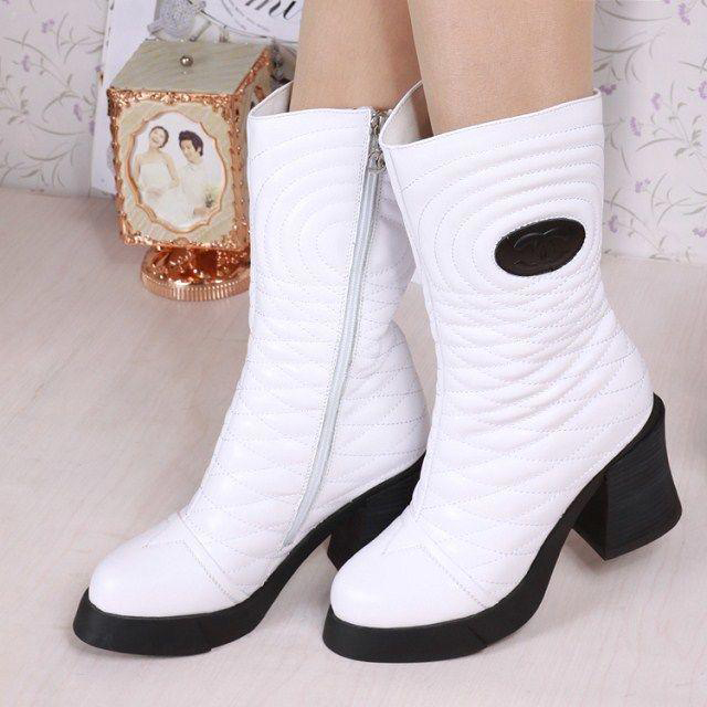 2016 new arrivals chanel Cowhide leather Casual boots