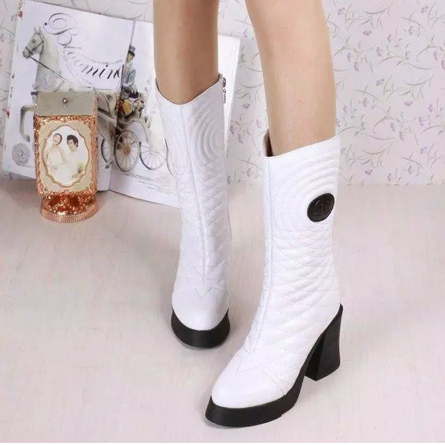 2016 new arrivals chanel Cowhide leather Casual boots