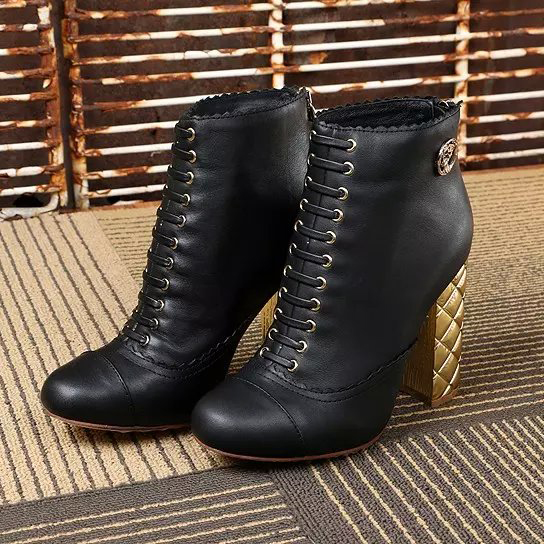 2016 new arrivals chanel short boots with Heel height 10cm