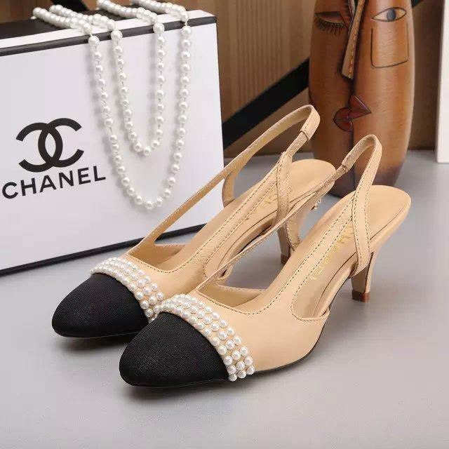 2016 new arrivals chanle Sandals shoes with pearl