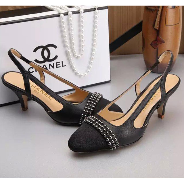 2016 new arrivals chanle Sandals shoes with pearl