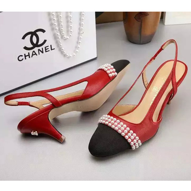 2016 new arrivals chanle Sandals shoes with pearl