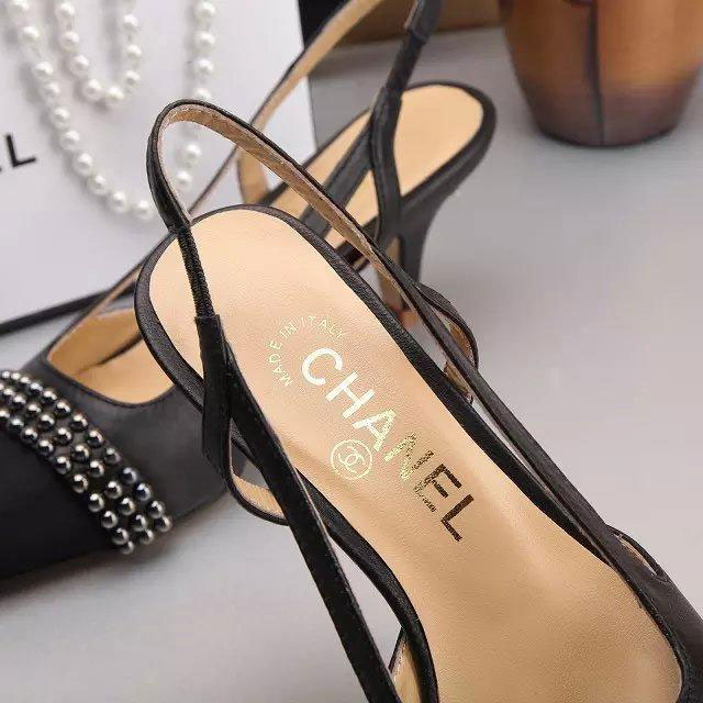 2016 new arrivals chanle Sandals shoes with pearl